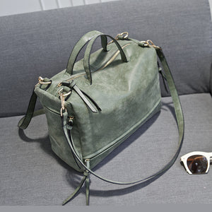 Large Retro with Top-handle fashion locomotive Handbag