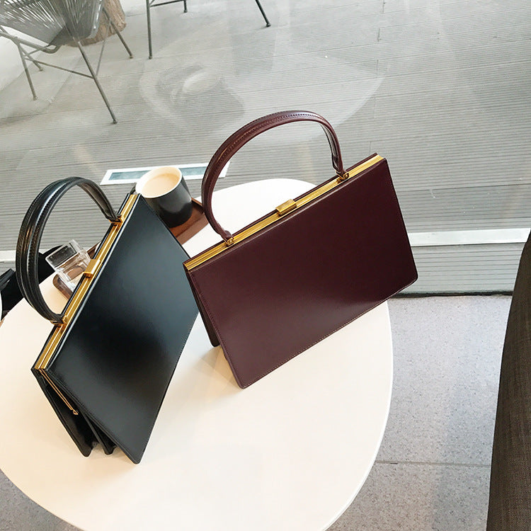 Sleek Burminsa Vintage Clasp Handbag