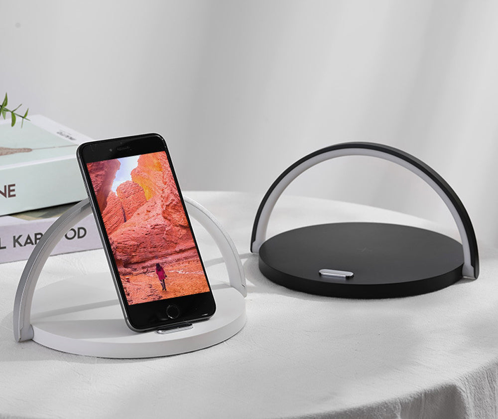 Fast Wireless QI Phone Charger and Table Lamp