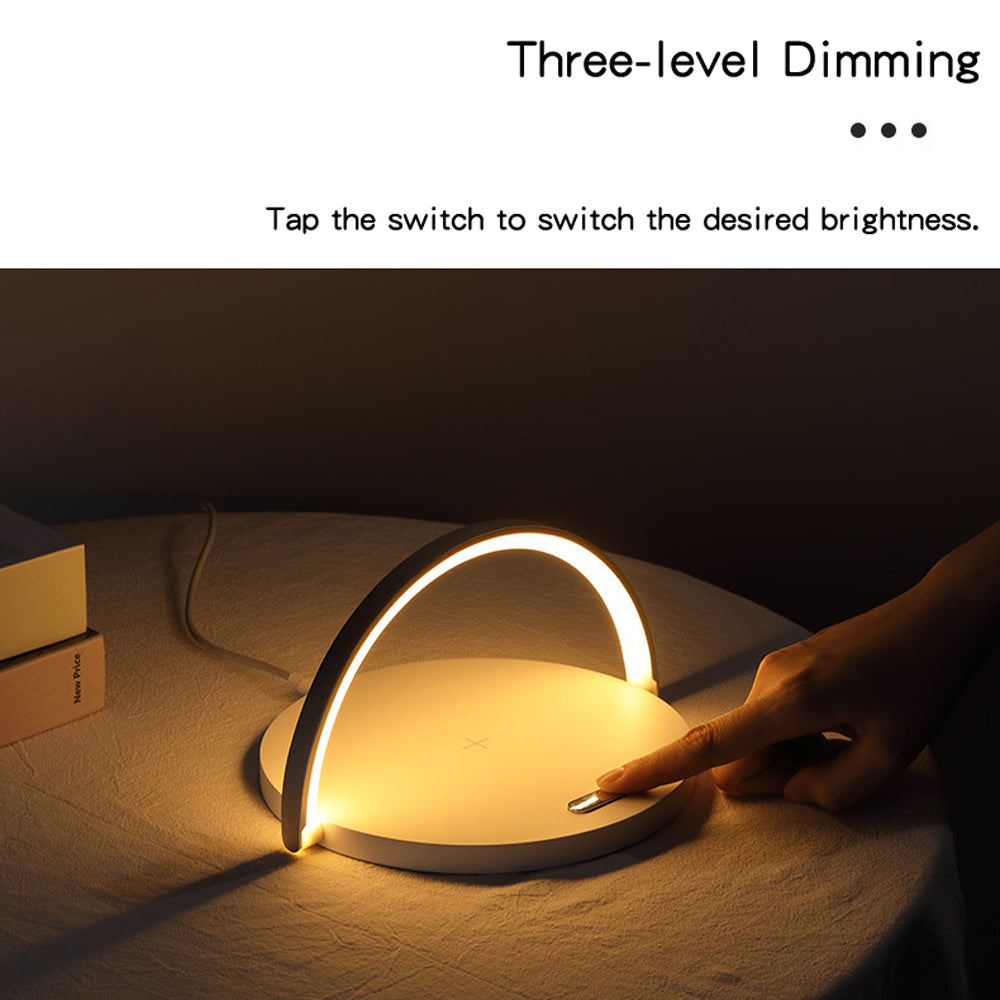 Fast Wireless QI Phone Charger and Table Lamp