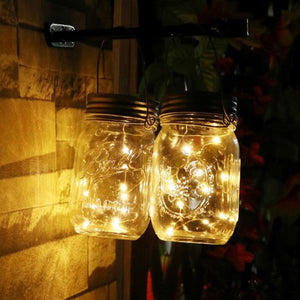 Solar bottle hanging light