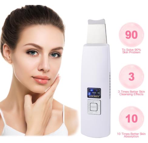 Ultrasonic Skin Scrubber Facial Spa Vibration Massager
