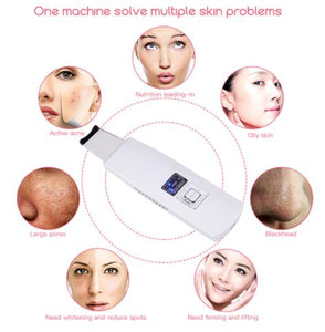 Ultrasonic Skin Scrubber Facial Spa Vibration Massager