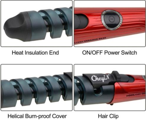 Magic Hair Styling Tool Pro Spiral Curling Iron