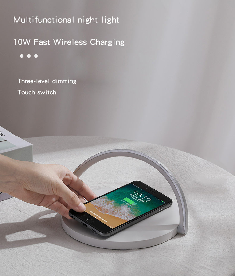 Fast Wireless QI Phone Charger and Table Lamp