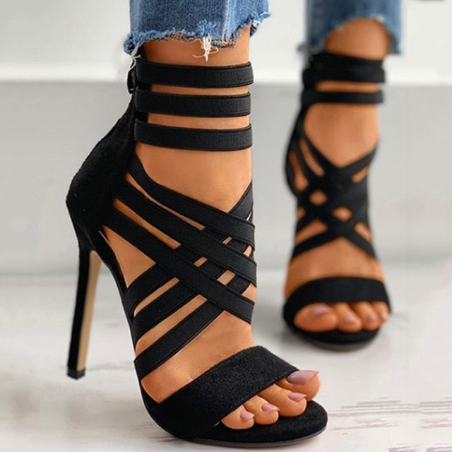 Women Shoes High Heels Zipper
