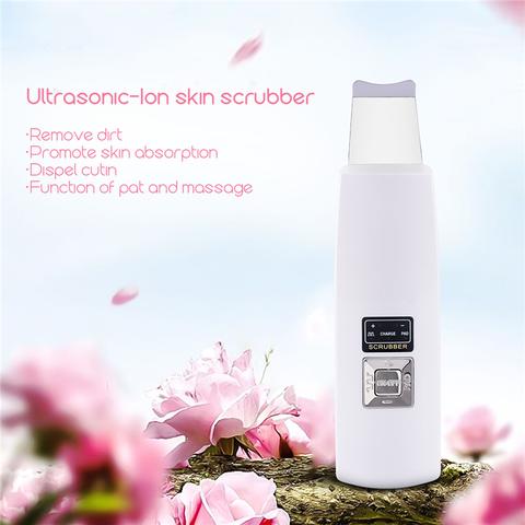 Ultrasonic Skin Scrubber Facial Spa Vibration Massager